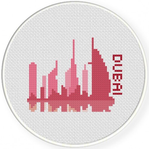 Dubai Cross Stitch Pattern Daily Cross Stitch