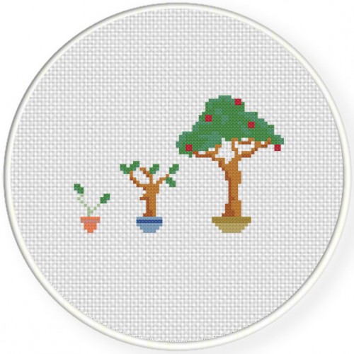 Growing Tree Cross Stitch Pattern – Daily Cross Stitch