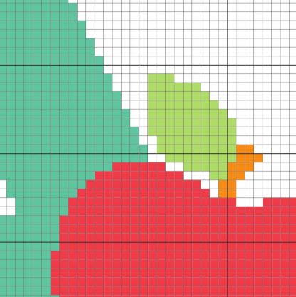 AApple Cross Stitch Pattern Daily Cross Stitch Red apple cross stitch pattern apple pdf pattern fruit cross stitch