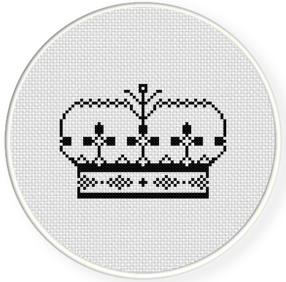 Crown Cross Stitch Pattern Daily Cross Stitch