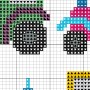 Small Tractors Cross Stitch Pattern | Daily Cross Stitch