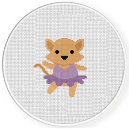 Cat Ballerina Cross Stitch Pattern Daily Cross Stitch