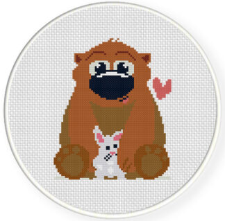Bear and Bunny Cross Stitch Pattern