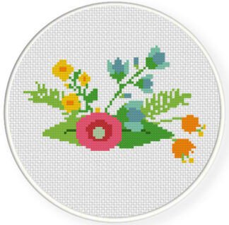 Elegant Flower 5  Cross Stitch Pattern