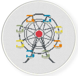 Ferris Wheel 2 Cross Stitch Pattern