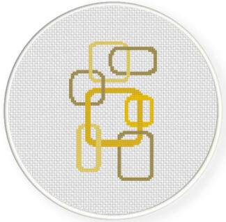 Geometric Squares Cross Stitch Pattern