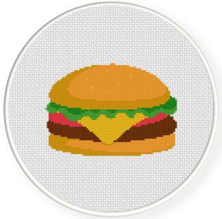 Burger Cross Stitch Pattern