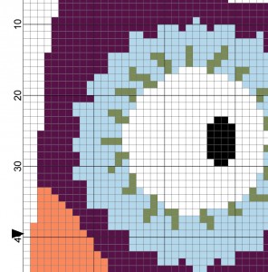 Hippie Owl Cross Stitch Pattern – Daily Cross Stitch