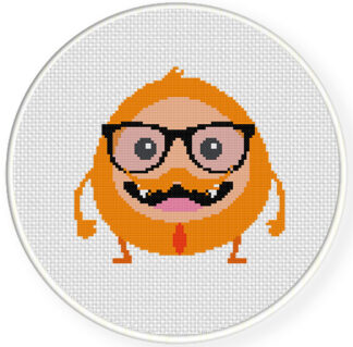 Hipster Monsters 5 Cross Stitch Pattern