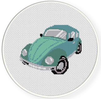 Classic Bug Car Cross Stitch Pattern