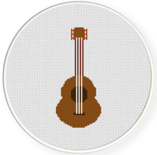 Acoustic Guitar Cross Stitch Pattern