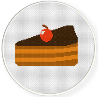 Cake Slice Cross Stitch Pattern