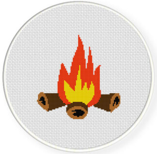 Campfire Cross Stitch Pattern
