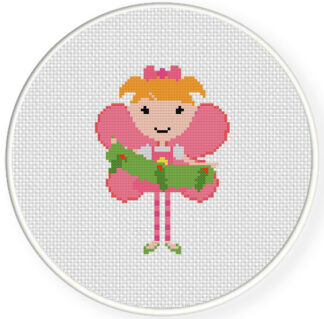 Candy Cane Fairy 6 Cross Stitch Pattern