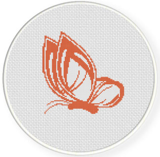 Deco Butterfly Cross Stitch Pattern