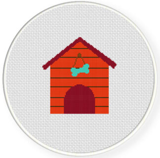 Charts Club Members Only: Dog House Cross Stitch Pattern