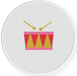 Drum Cross Stitch Pattern