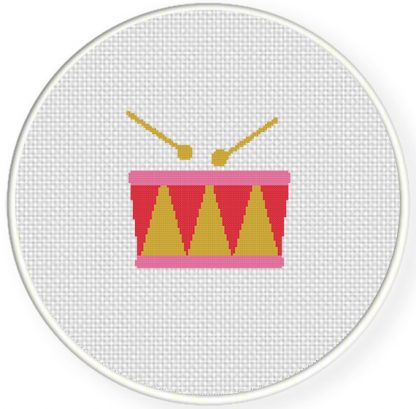 Drum Cross Stitch Pattern – Daily Cross Stitch