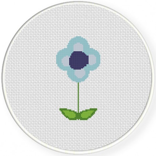 Flower 4 Cross Stitch Pattern – Daily Cross Stitch