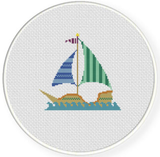 Pirate Ship Cross Stitch Pattern