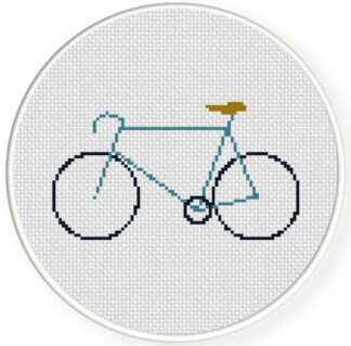 Racer Bike Cross Stitch Pattern