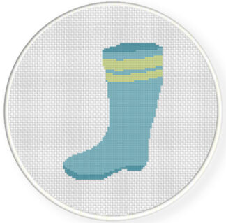 Rain Boots Cross Stitch Pattern