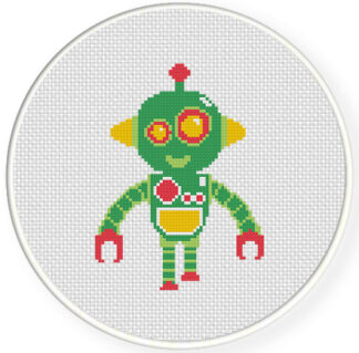 Charts Club Members Only: Robot 3 Cross Stitch Pattern