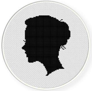 Silhouette Face Cross Stitch Pattern
