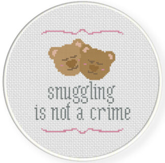 Charts Club Members Only: Snuggling is not a crime Cross Stitch Pattern