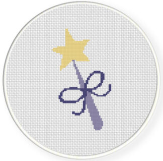 Star Wand Cross Stitch Pattern