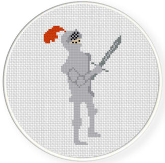 Teenage Knight Cross Stitch Pattern