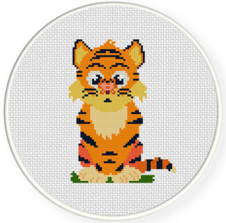 Charts Club Members Only: Tiger and Butterfly Cross Stitch Pattern
