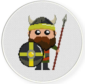 Viking Warrior Cross Stitch Pattern