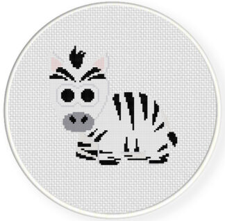 Zebra Cross Stitch Pattern