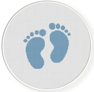 Baby Feet Cross Stitch Pattern