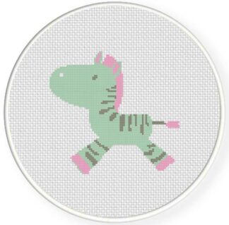 Baby Zebra Cross Stitch Pattern