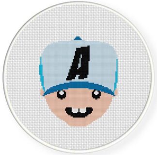 Charts Club Members Only: Boy with Cap Cross Stitch Pattern