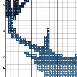 Deer Silhouette Cross Stitch Pattern – Daily Cross Stitch