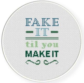 Charts Club Members Only: Fake Til You Make it Cross Stitch Pattern