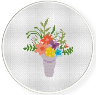 Flower Bouquet Cross Stitch Pattern