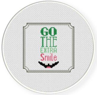 Charts Club Members Only: Go The Extra Smile Cross Stitch Pattern