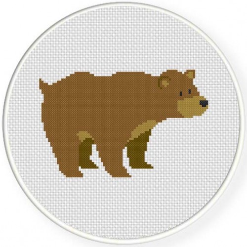 Grizzly Bear Cross Stitch Pattern – Daily Cross Stitch