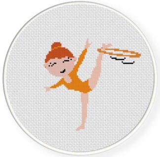 Gymnastics Hoop Cross Stitch Pattern