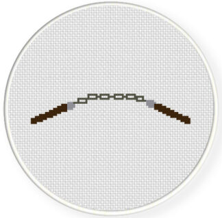 Nunchucks Cross Stitch Pattern