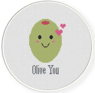 Olive You Cross Stitch Pattern
