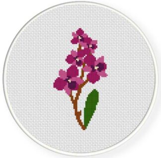 Charts Club Members Only: Orchid Flower Cross Stitch Pattern