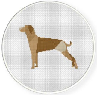 Polygonal Dog Cross Stitch Pattern