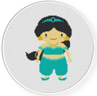 Princess Jasmine Cross Stitch Pattern