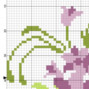 Purple Flower Bouquet Cross Stitch Pattern – Daily Cross Stitch