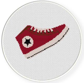 Hip Red Sneakers Cross Stitch Pattern